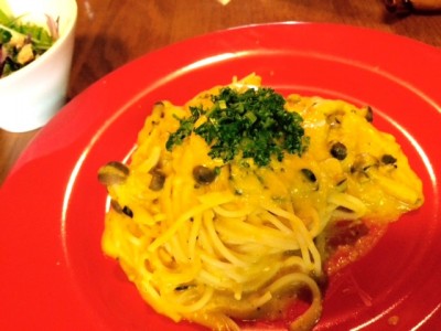 かぼちゃのクリームパスタ